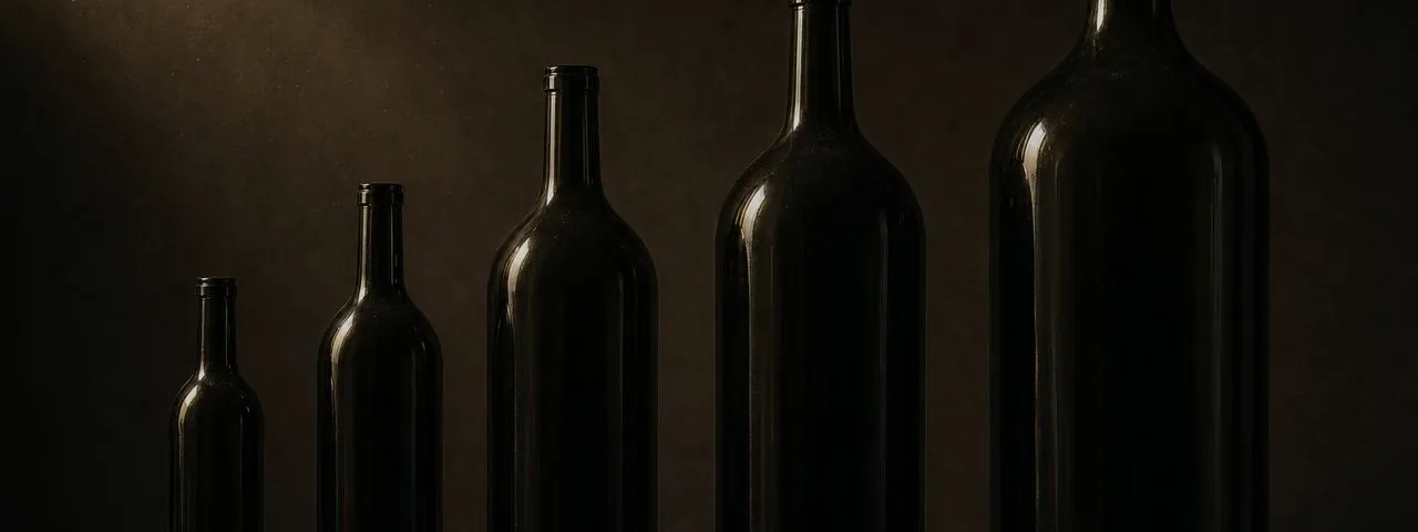A bottle in low light, on restraint and when a wine should be opened.