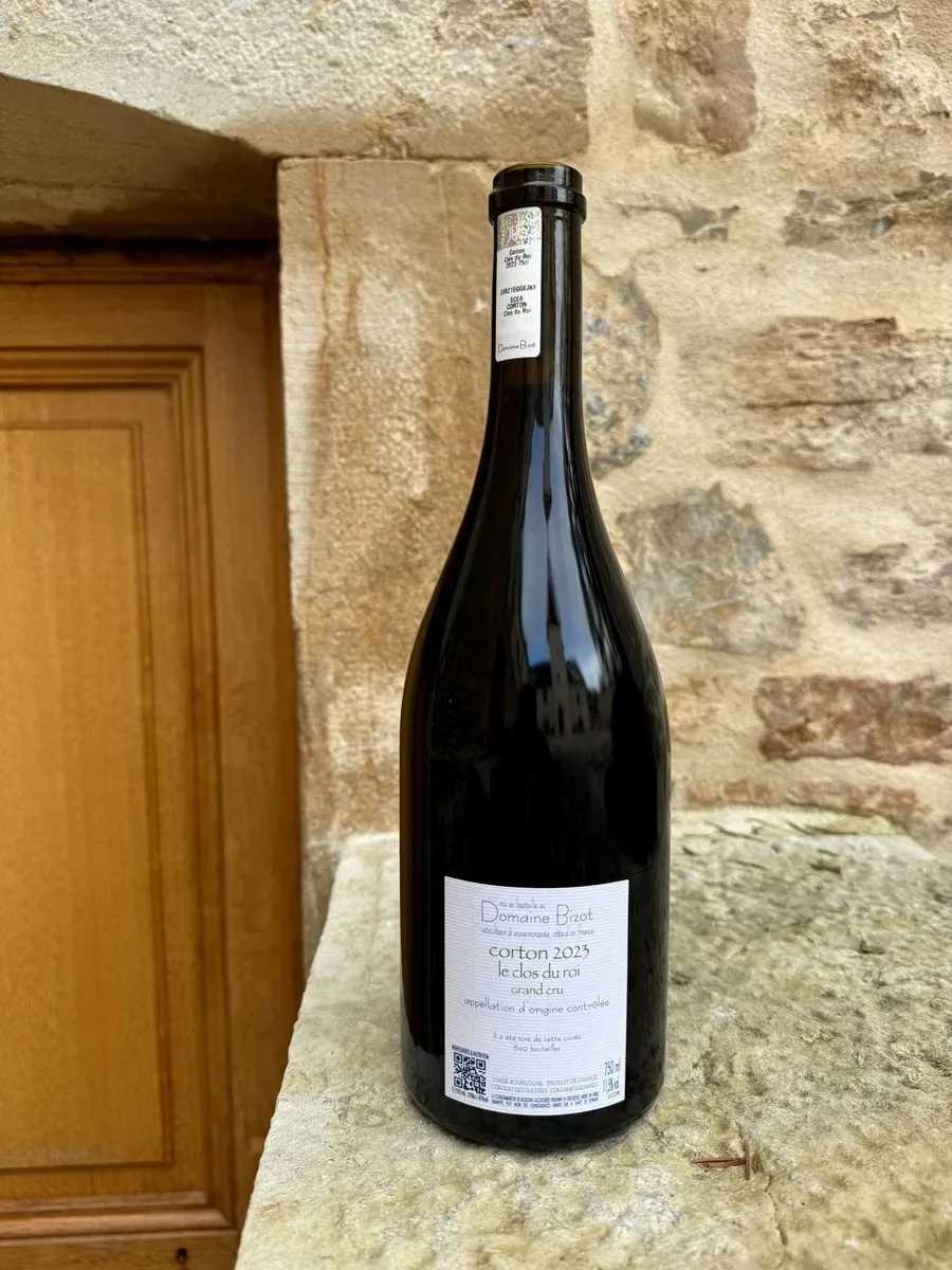 Domaine Bizot Corton, Le Clos du Roi Grand Cru 2023, opened from the cellar