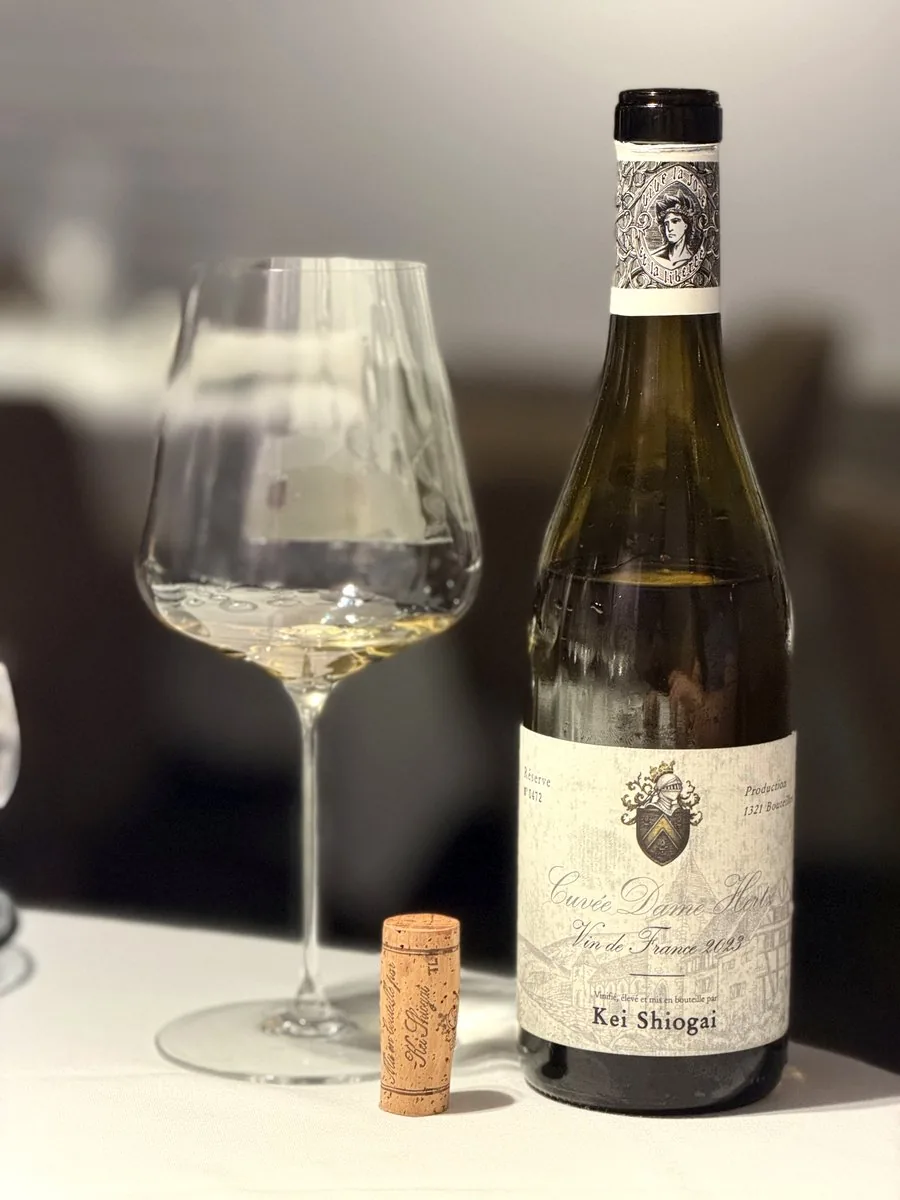 Kei Shiogai Cuvée Dame Hertz 2023, opened from the cellar